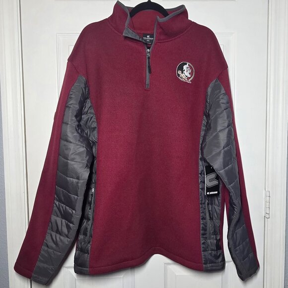 Florida State Corduroy ¼ Zip Pullover Colosseum - Size: XXL (Men’s) - Picture 1 of 6
